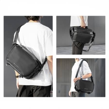 K&F Concept KF4525 Urban Wander Sling 12 l - torba fotograficzna typu sling - przykład użycia